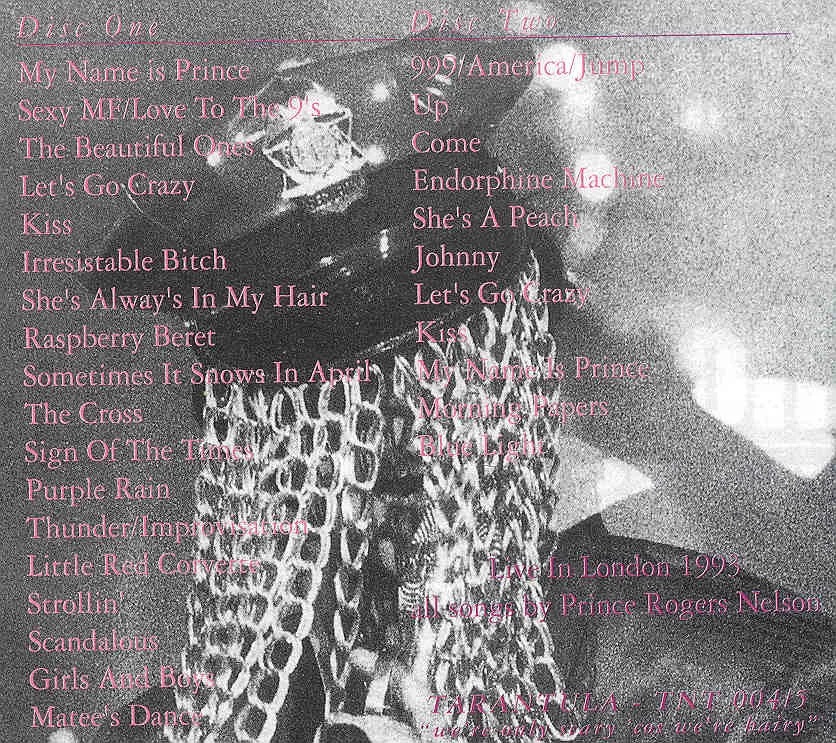 Prince - Mi Name is ? ( 2 CD!!!!! set ) ( Live In London , UK , 1993 )