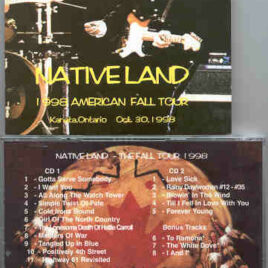 Bob Dylan - Nativeland ( 2 CD SET )( 1998 American Fall Tour . Kanata Ontario Oct 30th 1998 )