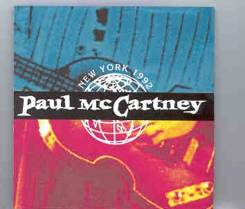 Paul McCartney – New York 1992 ( Golden Stars ) front cover Paul McCartney - New York 1992 ( Golden Stars ) front cover