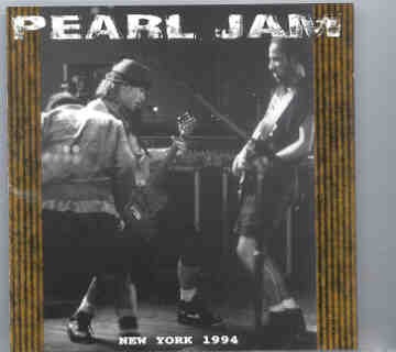 Pearl Jam – New York 1994( 2 CD set ) ( Live Storm ) front cover Pearl Jam - New York 1994( 2 CD set ) ( Live Storm ) front cover