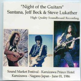 Jeff Beck - Night Of The Guitars ( Santana , Beck & Steve Lukather ) ( 2 CD ) ( Nagano , Japan , June 1st , 1986 ) front cover