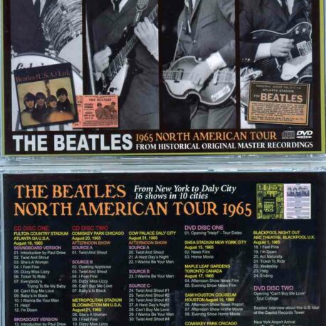 The Beatles - North American Tour 1965 ( 2CD + 2 DVD SET ) ( From New York To Daly City 16 shows in 10 cities ) ( Misterclaudel )