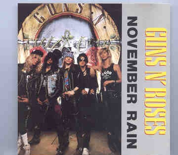 Guns N’ Roses – November Rain front cover Guns N' Roses - November Rain front cover