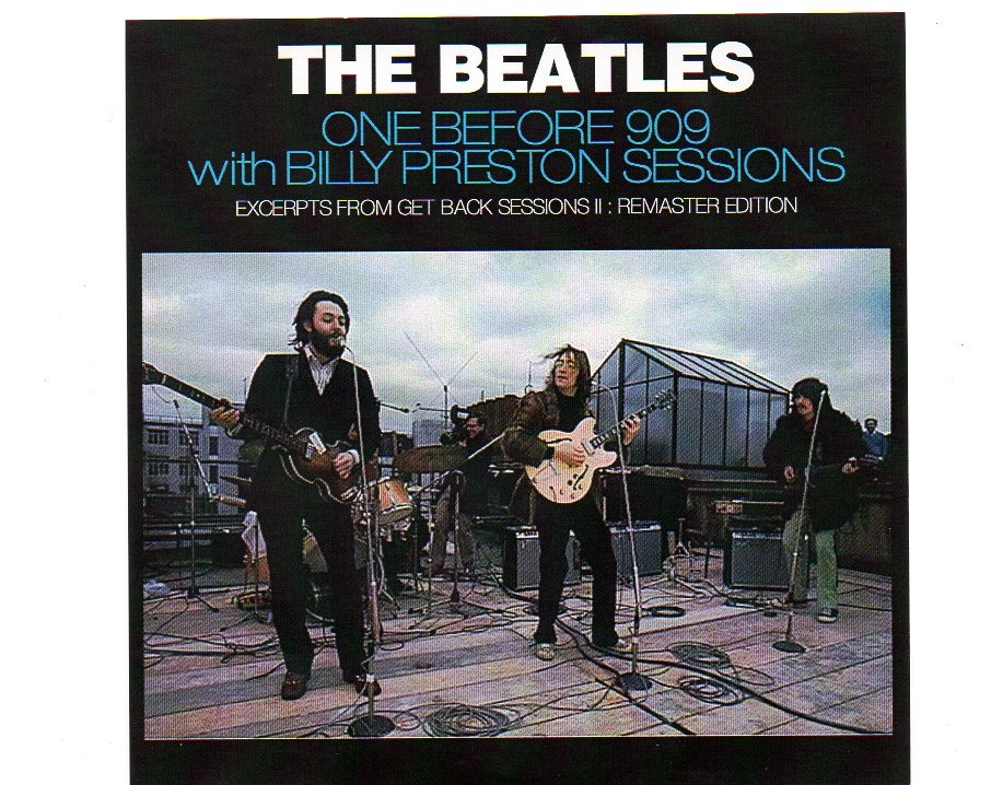 The Beatles – One Before 909 With Billy Preston Sessions ( BEATFILE ) front cover The Beatles - One Before 909 With Billy Preston Sessions ( BEATFILE ) front cover