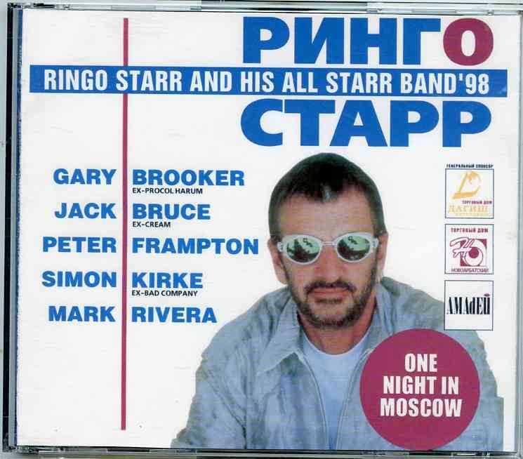 Ringo Starr – One Night In Moscow ( 2 CD ) ( Live in Moscow , Russia , August 25th , 1998 ) front cover Ringo Starr - One Night In Moscow ( 2 CD ) ( Live in Moscow , Russia , August 25th , 1998 ) front cover