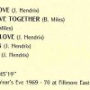 Jimi Hendrix - On Stage Vol. 1  Band Of Gypsies  ( On Stage Recs )