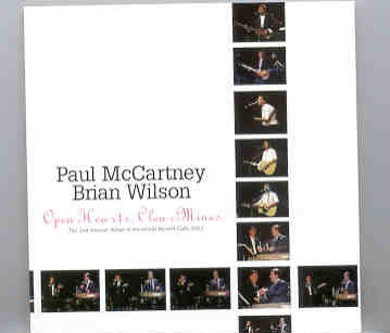 Paul McCartney – Open Hearts , Clear Mines ( With Brian Wilson ) ( 2nd Annual Adopt-A-Mine Gala 2002 ) front cover Paul McCartney - Open Hearts , Clear Mines ( With Brian Wilson ) ( 2nd Annual Adopt-A-Mine Gala 2002 ) front cover