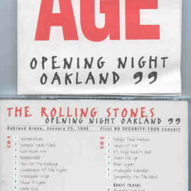 Rolling Stones - Opening Night Oakland 99 ( STONES AGE ) ( 2 CD!!!!! SET )