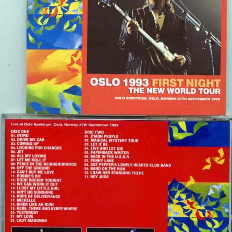 Paul McCartney - Oslo 1993 First Night ( 2 CD SET ) ( Oslo Spektrum , Oslo , Norway September 27th , 1993 )