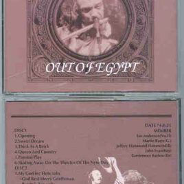 Jethro Tull - Out Of Egypt ( 2 CD set ) ( Recorded in Osaka , Japan , August 21st. , 1974)