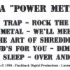 Pantera - Power Metal Live (Flashback ) ( Dallas , Texas , December 1989 )