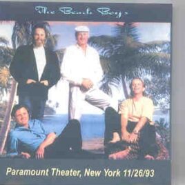 The Beach Boys - Paramount Theater , New York , November 26th , 1993 ) ( 2 CD SET ) front cover