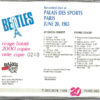 The Beatles - Palais Des Sports ( Paris ) ( BULLDOG ) Limited