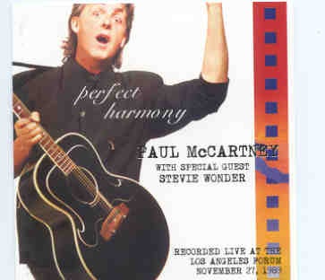 Paul McCartney – Perfect Harmony ( Feat. Stevie Wonder )( 2 CD SET ) ( Great Western Forum , Los Angeles , Nov. 27th , 1989 ) front cover Paul McCartney - Perfect Harmony ( Feat. Stevie Wonder )( 2 CD SET ) ( Great Western Forum , Los Angeles , Nov. 27th , 1989 ) front cover