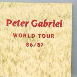 P. Gabriel  /  GENESIS  /  P. Collins - World Tour 1986 / 1987   ( Peter Gabriel )  ( Living Legend ) front cover