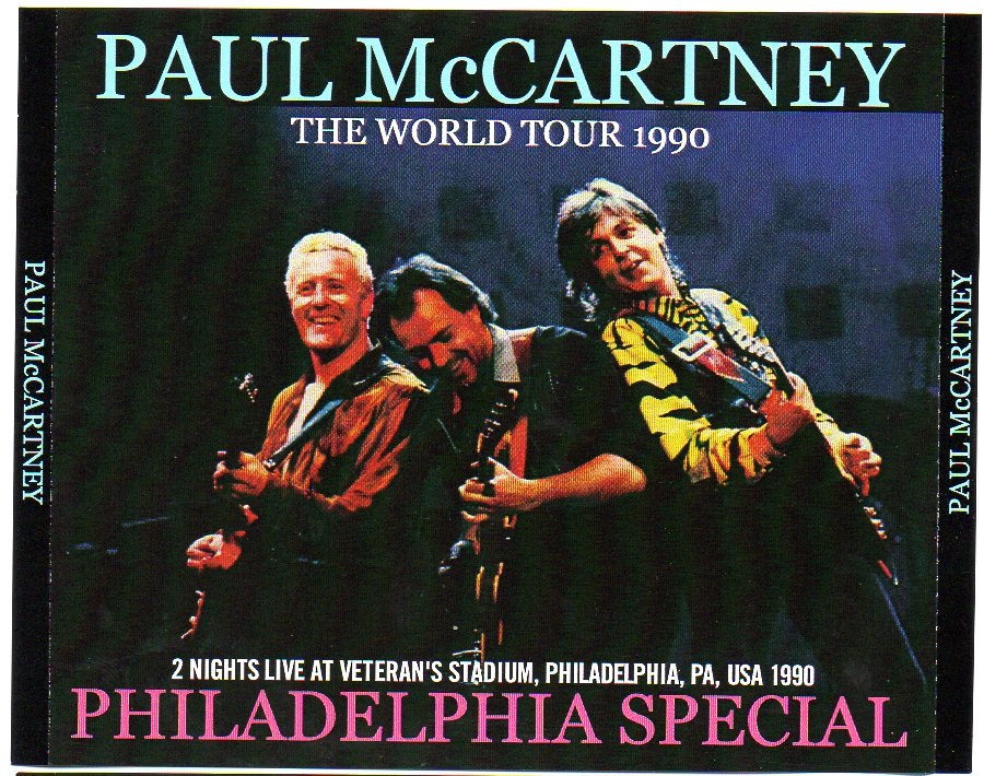 Paul McCartney – Philadelphia Special ( 4 CD SET )( BEATFILE ) ( Veteran’s Stadium , Philadelphia , PA , July 14th & 15th , 1990 ) front cover Paul McCartney - Philadelphia Special ( 4 CD SET )( BEATFILE ) ( Veteran's Stadium , Philadelphia , PA , July 14th & 15th , 1990 ) front cover