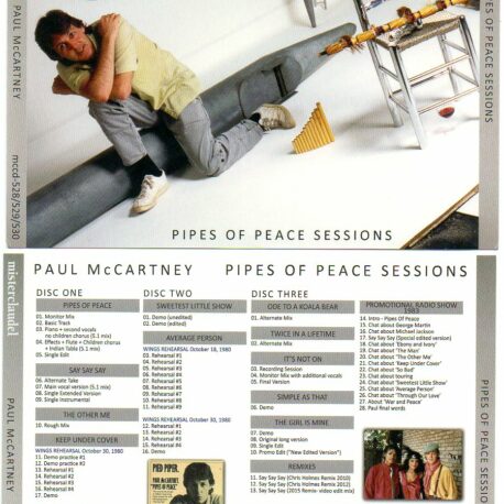 Paul McCartney - Pipes Of Peace Sessions ( 3 CD SET )  ( Misterclaudel )