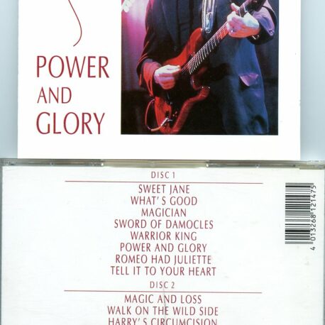 Lou Reed / Velvet Underground - Power And Glory ( Swingin' Pig )( 2 CD SET )( World Music Theatre , Finley Park , Illinois , USA , Sept 12th , 1992 )