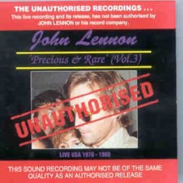 John Lennon - Precious And Rare Vol. 3  ( Banana ) front cover