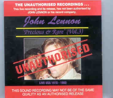 John Lennon – Precious And Rare Vol. 3 ( Banana ) front cover John Lennon - Precious And Rare Vol. 3 ( Banana ) front cover