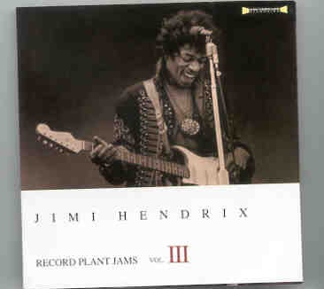 Jimi Hendrix – Record Plant Jams Vol. III front cover Jimi Hendrix - Record Plant Jams Vol. III front cover