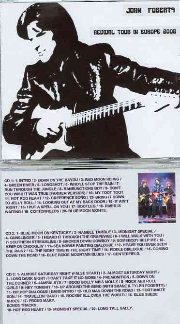 Creedence Clearwater Revival / John Fogerty - Revival Tour In Europe 2008 ( 3 CD SET ) ( Soundboard Live from the 2008 European Tour )
