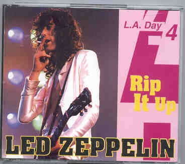 Led Zeppelin – Rip It Up ( L. A. Day 4 ) ( 3 CD set ) ( Silver Rarities ) ( June 25th , 1977 ) front cover Led Zeppelin - Rip It Up ( L. A. Day 4 ) ( 3 CD set ) ( Silver Rarities ) ( June 25th , 1977 ) front cover