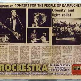 Paul McCartney - Rockestra Deluxe ( 2 CD+2 DVD )( Misterclaudel ) ( Concerts For The People Of Kampuchea , Dec 29th , 1979 ) front cover
