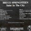 Bruce Springsteen - Saint In The City ( 2 CD set )( Swingin' Pig ) ( Washington , USA 3-3-74 )