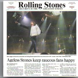 Rolling Stones - Security Is The Greatest Enemy ( 2 CD set )( ARCO Arena , Sacramento , CA , USA , Wednesday January 27th , 1999 ) front cover