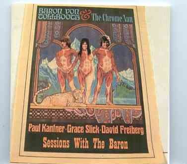 Jefferson Airplane – Sessions With The Baron ( 1 CD ) ( The Paul Kanther Project Phase 5 – Von Tollbooth Sessions ) front cover Jefferson Airplane - Sessions With The Baron ( 1 CD ) ( The Paul Kanther Project Phase 5 - Von Tollbooth Sessions ) front cover