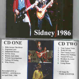 Dire Straits - Sidney 1986  ( Swingin Pig ) ( 2 CD SET ) ( Sydney , Australia , April 26th , 1986 )