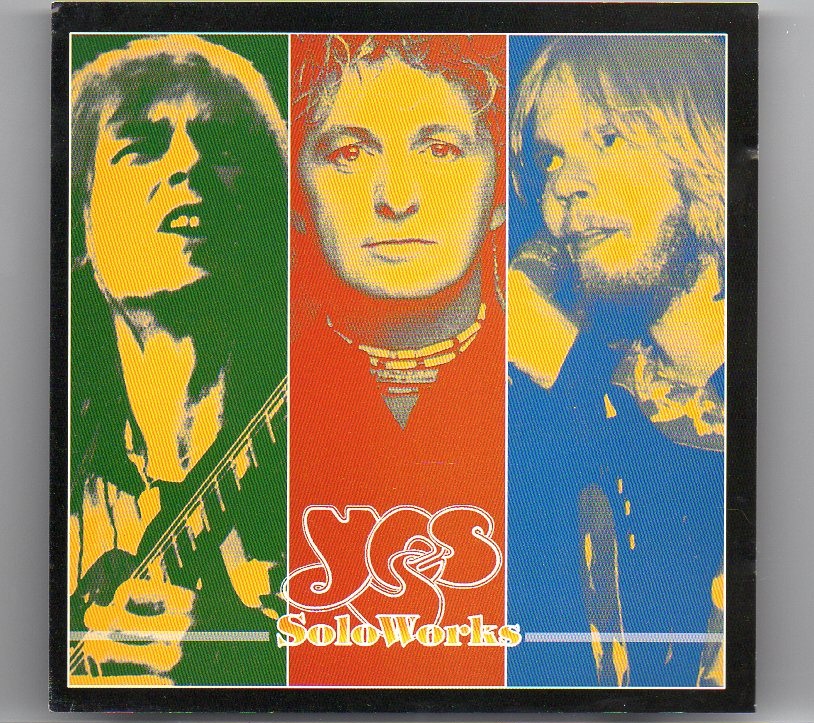 Yes – Solo Works ( Highland )( 2 CD SET ) ( A collection of unreleased solo works by Wakeman , Anderson & Steve Howe ) front cover Yes - Solo Works ( Highland )( 2 CD SET ) ( A collection of unreleased solo works by Wakeman , Anderson & Steve Howe ) front cover