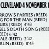 The Velvet Underground & Nico – Songs of cave Cleveland 4 November 1966