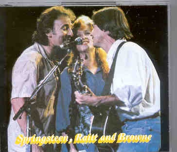 Bruce Springsteen – Springsteen , Raitt & Browne ( 3 CD SET ) ( Templar ) ( Great Dane ) front cover Bruce Springsteen - Springsteen , Raitt & Browne ( 3 CD SET ) ( Templar ) ( Great Dane ) front cover