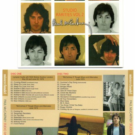 Paul McCartney - Studio Rarities Vol 2 ( 2 CD SET )  ( Misterclaudel )( McCartney II and Late Wings Studio Recording Sessions )