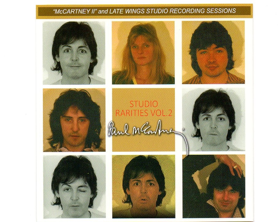 Paul McCartney – Studio Rarities Vol 2 ( 2 CD SET ) ( Misterclaudel )( McCartney II and Late Wings Studio Recording Sessions ) front cover Paul McCartney - Studio Rarities Vol 2 ( 2 CD SET ) ( Misterclaudel )( McCartney II and Late Wings Studio Recording Sessions ) front cover
