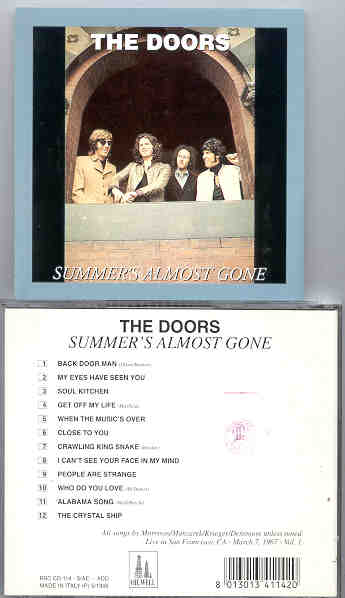 The Doors - Summer Almost Gone ( Oil Well Recs ) ( San Francisco , CA , 3/7/67 part 1 )