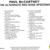 Paul McCartney - The Alternate Red Rose Speedway ( PEAR )
