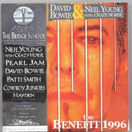 Neil Young / CSNY - The Benefit 1996  ( With David Bowie ) ( Shoreline Amphitheatre , Mountain View , CA , Oct 1996 ) front cover
