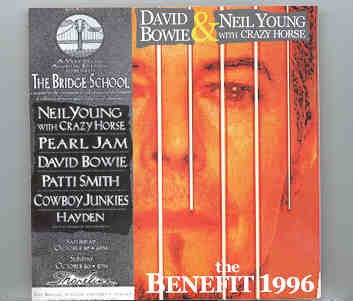David Bowie – The Benefit 1996 ( With Neil Young ) ( KTS ) front cover David Bowie - The Benefit 1996 ( With Neil Young ) ( KTS ) front cover