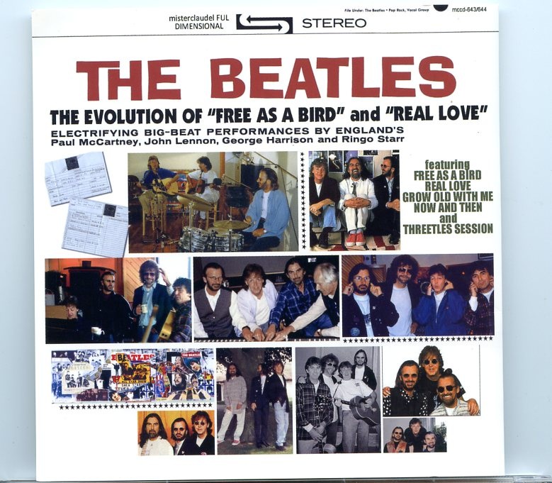The Beatles – The Evolution of Free as a Bird and Real Love (2 CD) front cover The Beatles – The Evolution of Free as a Bird and Real Love (2 CD) front cover