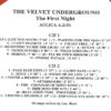 Lou Reed / Velvet Underground - The First Night ( 2 CD set ) ( Live at The End Cole Avenue , Oct 27th , 1969 )