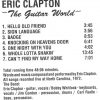 Eric Clapton - The Guitar World ( Flashback ) ( Live in North Carolina , USA , 1972 )