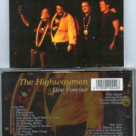 Johnny Cash - Live Forever ( 2 CD set ) ( THE HIGHWAYMEN Live at The Greek Theater , LA , CA , June 4th 1996 )