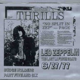 Led Zeppelin - The Last LA Forum 1977 ( June 25-27 , 1977 )(5/6) ( 2 CD SET ) ( LA , California , USA ) front cover