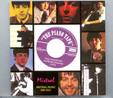 Paul McCartney – The Piano Tape ( Mistral ) front cover Paul McCartney - The Piano Tape ( Mistral ) front cover