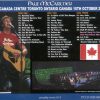 Paul McCartney - Toronto 2005 ( 3 cd set )( Piccadilly Circus )( ACC , Toronto , Canada , October 10th , 2005 )
