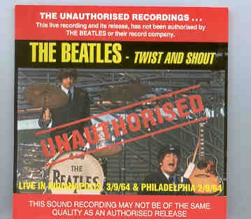 The Beatles – Twist And Shout ( Unauthorized ) front cover The Beatles - Twist And Shout ( Unauthorized ) front cover