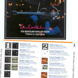 Paul McCartney - UK Singles Collection Vol 5 ( 1990 - 1993 ) ( 2010 Girls School ) ( 2 CD SET)